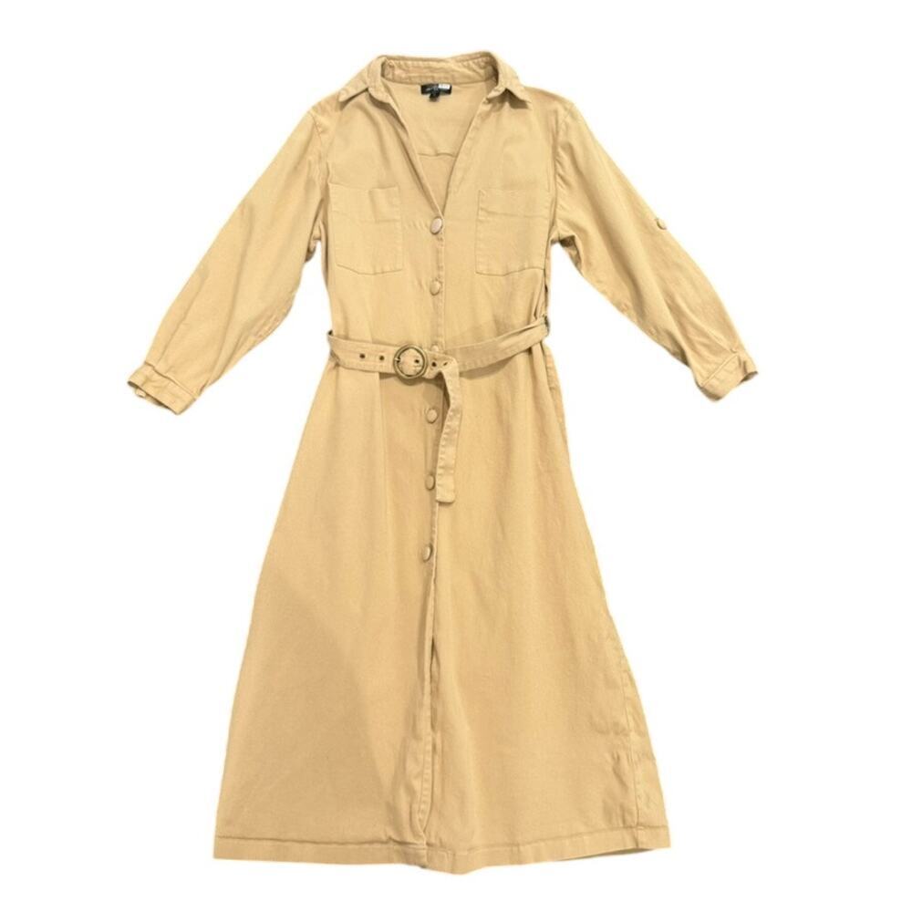 Area Stars Button Down Charlene Dress in Tan, Size S​ - Picture 4 of 10
